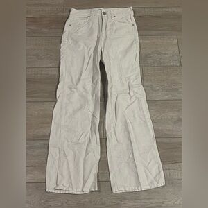 Hudson wide leg linen cotton blend pants size 24 women’s